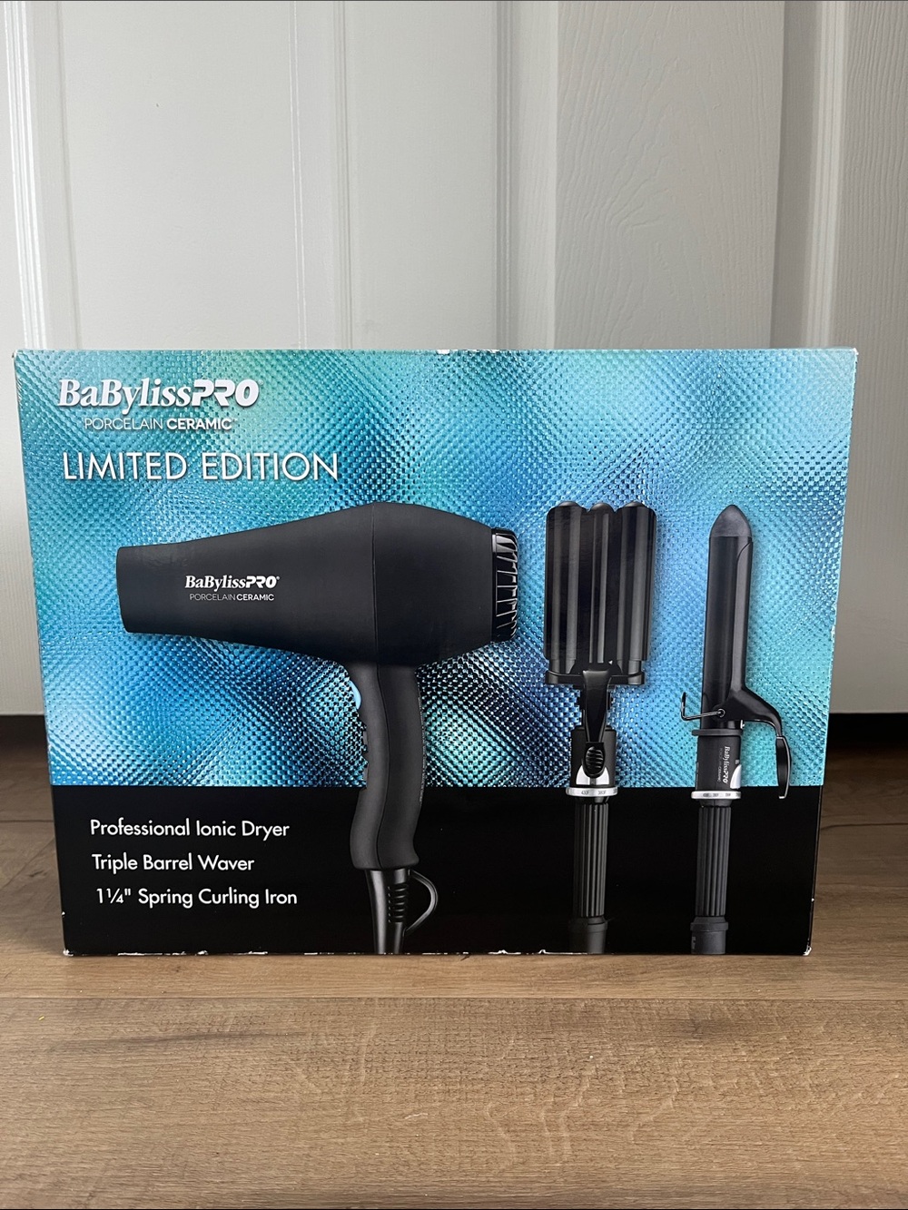 NWT BaByliss Porcelain Ceramic Limited Edition Styling Set Beauty Hair Wave Curl